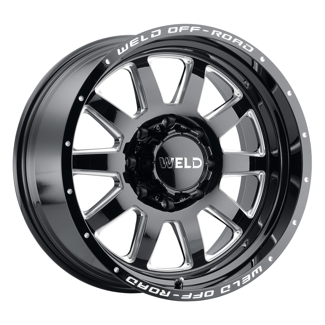 20x9.0 Stealth 8x165.1  ET00 BS5.00 Gloss BLK MIL 125.1